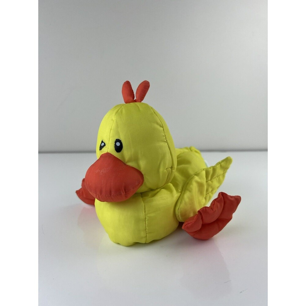 Vintage Baby Connection Plush Hook And Latch Duck Stuffed Animal Attachment Toy